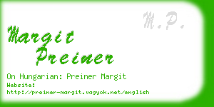 margit preiner business card
